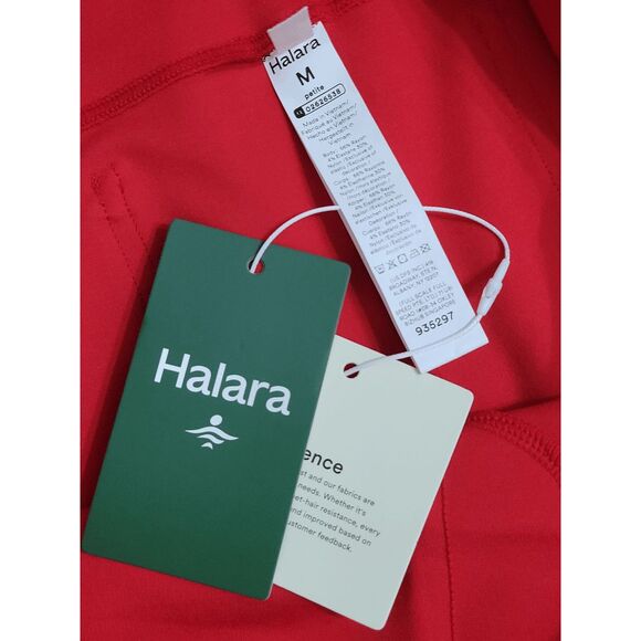 NWT HALARA Flex SculptKnit High Waisted Pocket Work Red Pants SIZE M Petite - Picture 8 of 10
